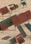 Balcony Table Iron Red_balcony Chair Iron Red_balcony Low Table Iron Red | ScandinavianDesign.com