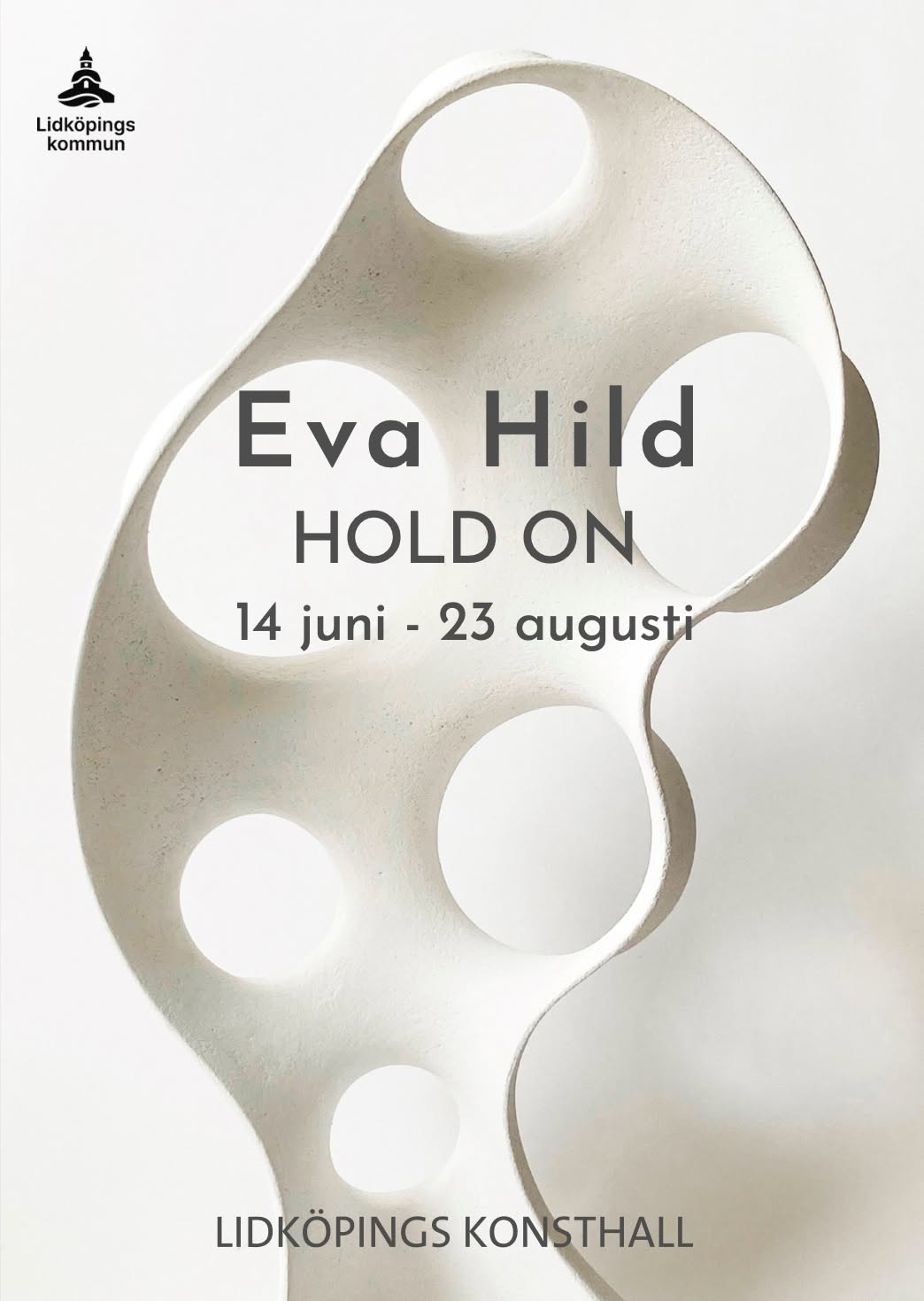 Eva Hild Hold On exhibition Lidköpings Konsthall stoneware models and steel sculpture June 2025