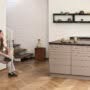 Align Kitchen Cabinetry With Matte Recycled Pet Surface And Fsc Certified Oak Handle Integration