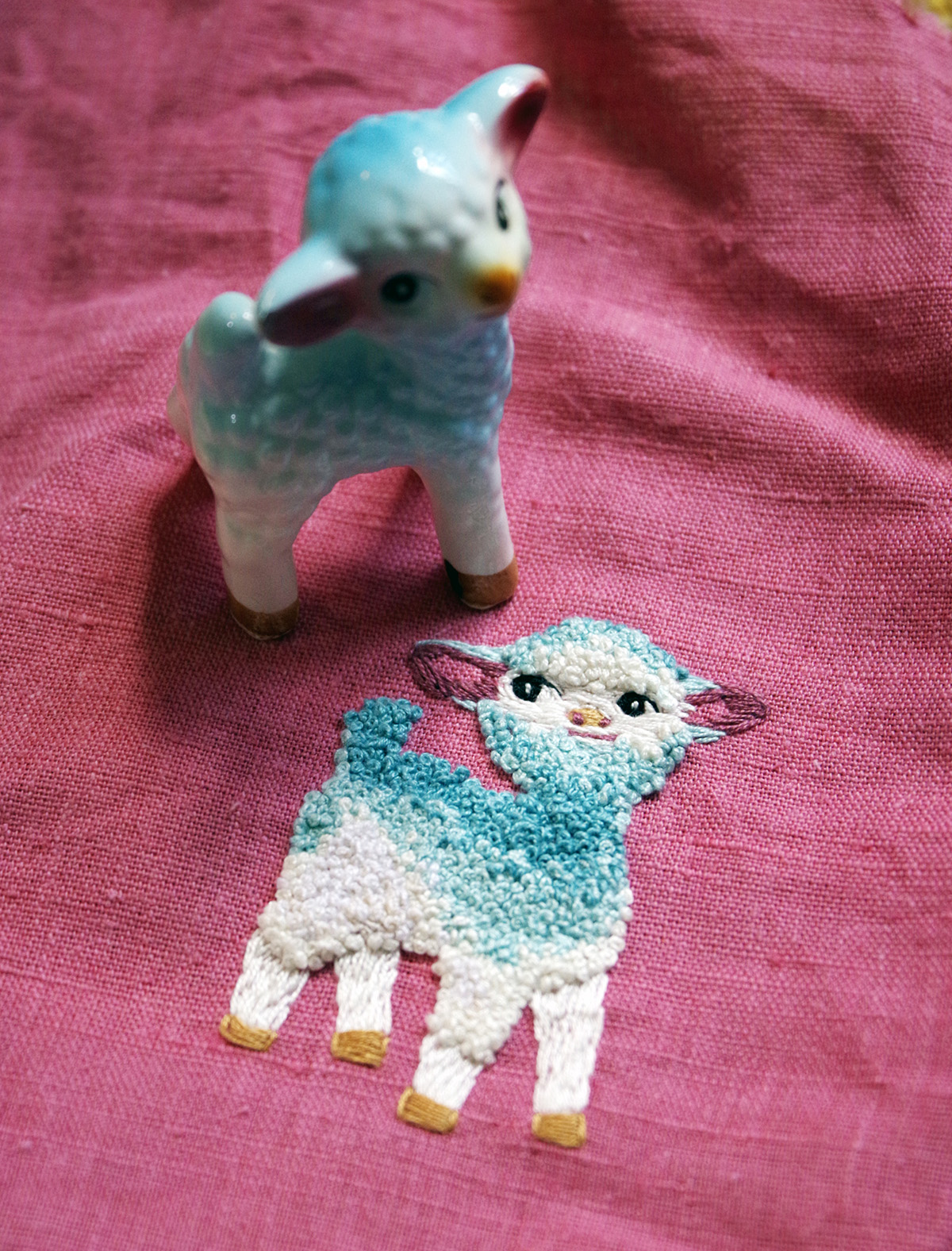 Broderade Porslinsdjur Alicia Sivertsson | ScandinavianDesign.com