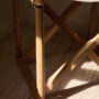 MK16FoldingChair OakOilCottonCanvasNatural DETAIL 2