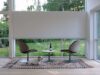 A chair, a lounge chair and a table series. Design Salto & Sigsgaard