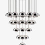 Flowerpot VP1 Chrome plated with canopy 31