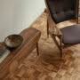Whisky Chair Watercolour Dark Chocolate Elegance Walnut Butterfly Table