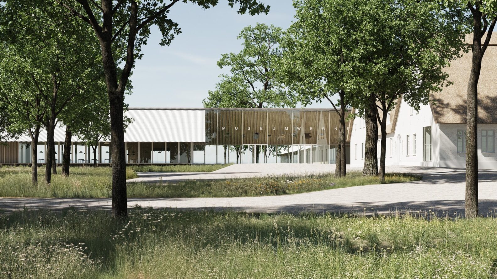 Exterior view of Museum Wegner at Hestholm farm, Tønder, Denmark, opened April 2026