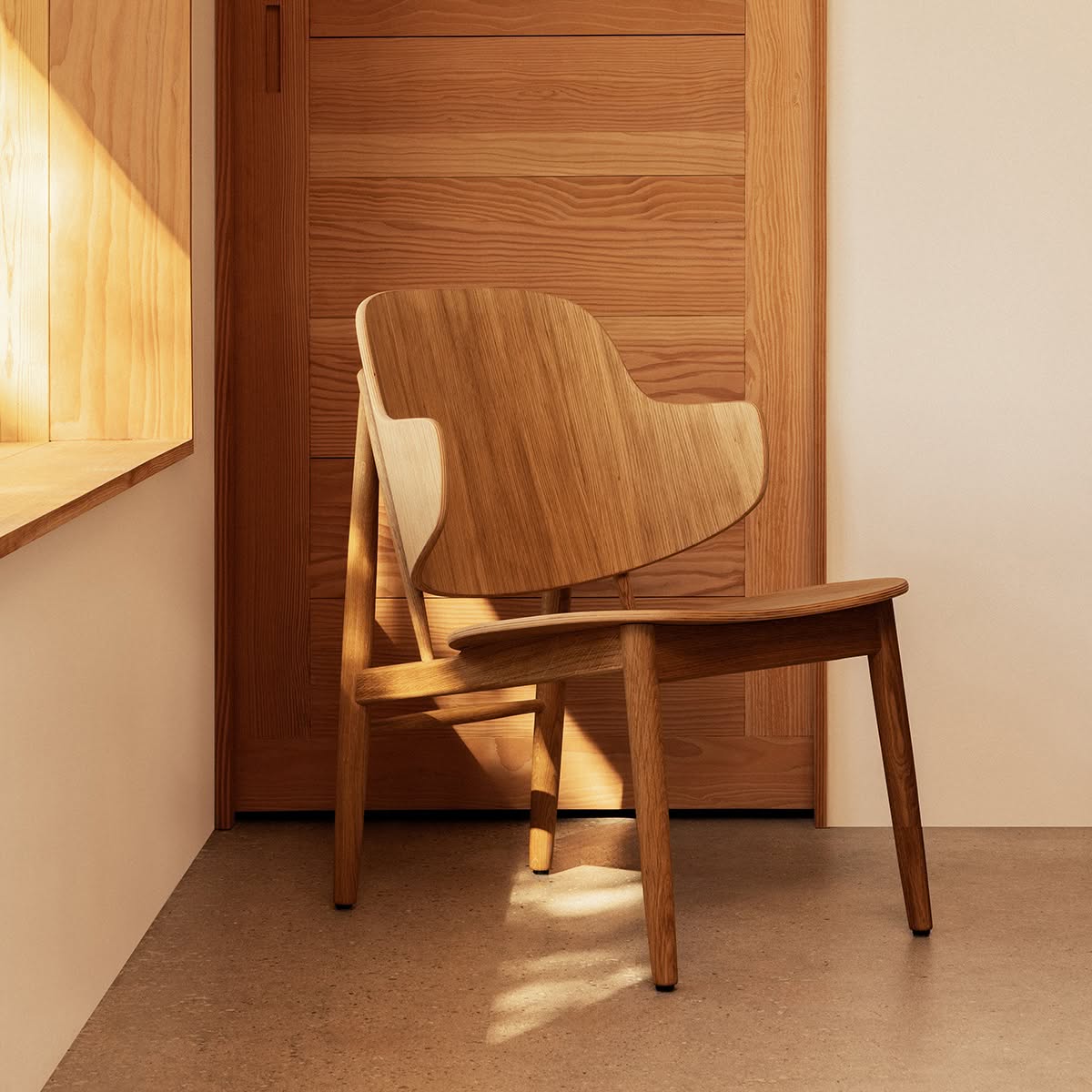 Audo Penguin Wooden Lounge Chair 645