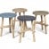 Gustav Person's Pussel stool for Källemo with round seat and three legs assembled without glue or screws